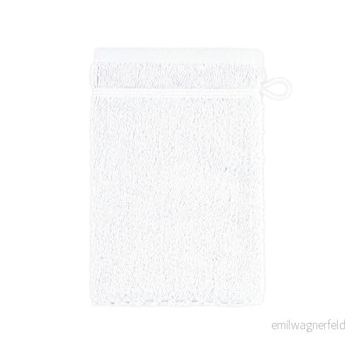 Frottana Pearl tvätthandske, tillverkad av 100% bomull, snö, 20 x 15 cm 4013165459930