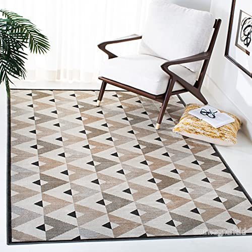 Safavieh Prisma inomhus Rektangulär matta, Flätad, Atlassamling, ATL980, Vit Elfenben/Beige, 160 x 231 cm 889048903265