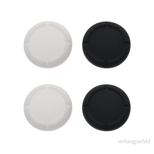 4 st ersättande tumlock komfort mjuk silikon analoga tumstyrspaken greppar skinn kompatibel med Switch & Lite Joy Con kontroll 4895243218468