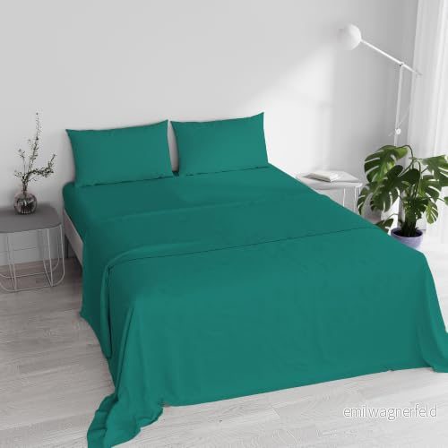 Italienska sängkläder elegant sänglinne set Double Vattengrönt 8058575033239
