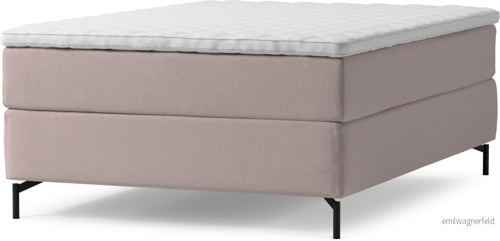 Delux Dream Kontinentalsäng, enkelsäng 140 cm med bäddmadrass och sängben 6BS46