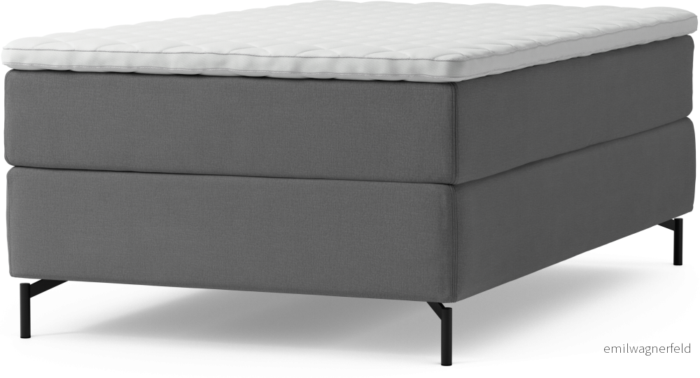Delux Dream Kontinentalsäng, enkelsäng 120 cm med bäddmadrass och sängben PDUTW