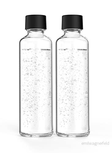 Sodapop Glasflaskset Logan, ersättningsflaskor endast lämplig för vattenbubblor 2 x 850 ml 4065672000785