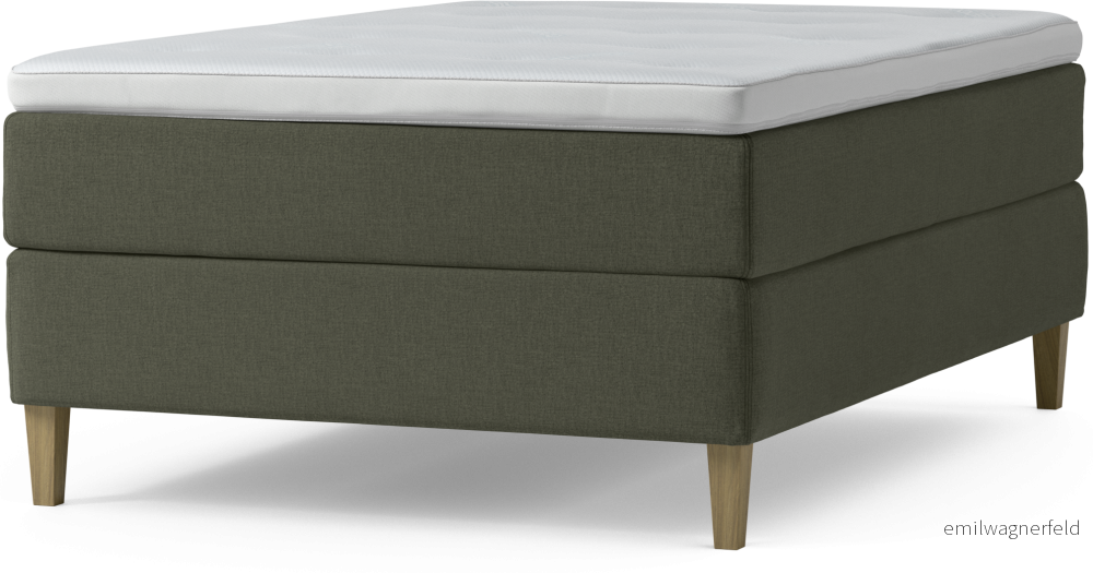 Delux Dream Kontinentalsäng, enkelsäng 140 cm med bäddmadrass och sängben lrnxJ