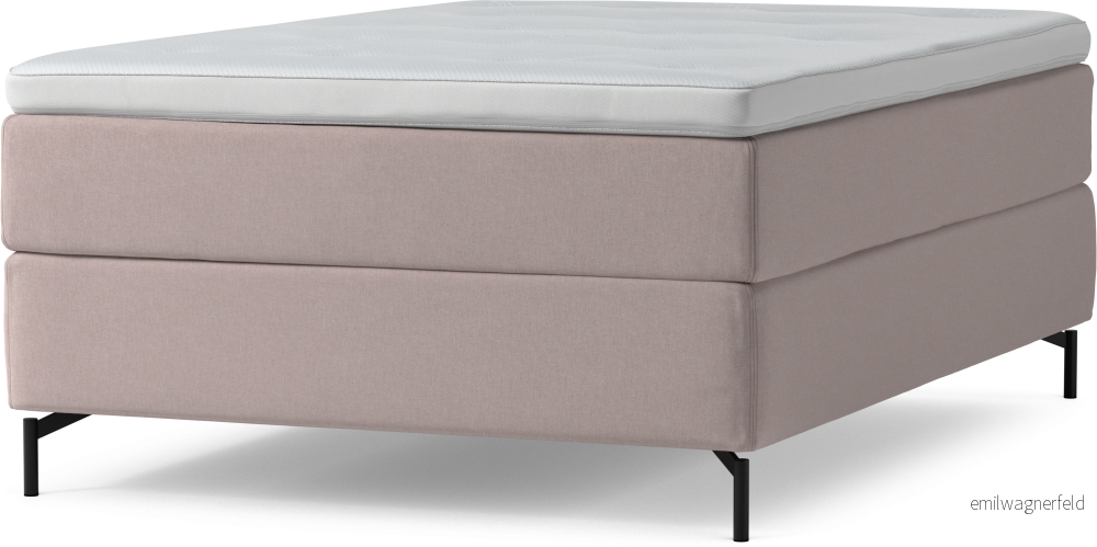 Delux Dream Kontinentalsäng, enkelsäng 140 cm med bäddmadrass och sängben LlotF