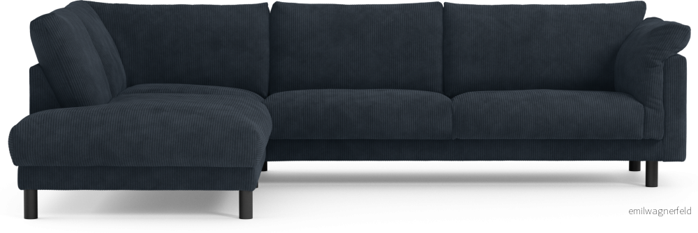 Cherrie 3-sits soffa med divan vänster, fast klädsel H7AxK