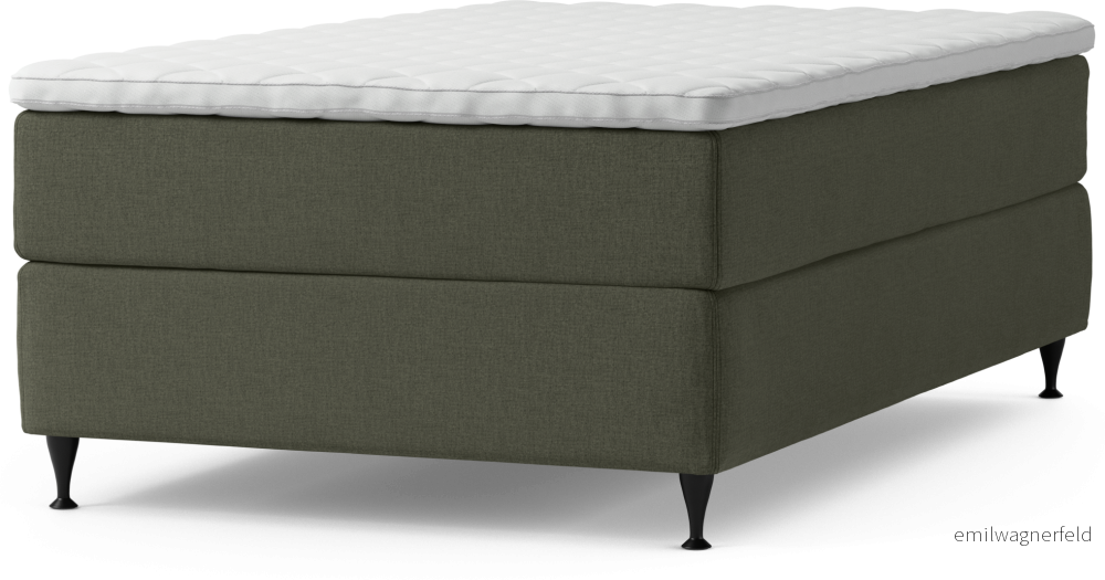 Delux Dream Kontinentalsäng, enkelsäng 120 cm med bäddmadrass och sängben wTP3u