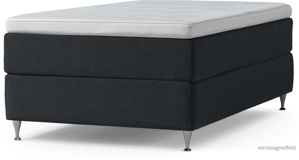 Delux Dream Kontinentalsäng, enkelsäng 120 cm med bäddmadrass och sängben 4ZMKp