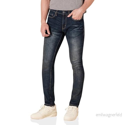 Amazon Essentials Herr Skinny Fit Stretch Jean, Mörk Tvätt, 33 B x 28 L 191770621288