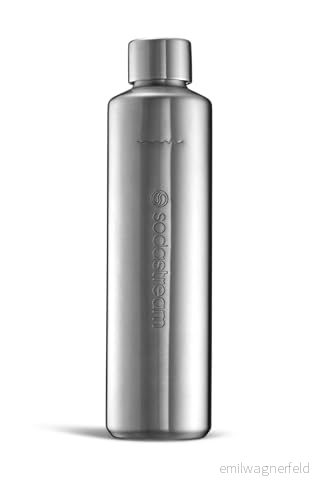 SodaStream 0,8 L Duo Thermic metallflaska rostfritt stål diskmaskinssäker Kompatibel med & E Håller varmt och kallt i upp till 12 timmar 1 pack 7290116747859