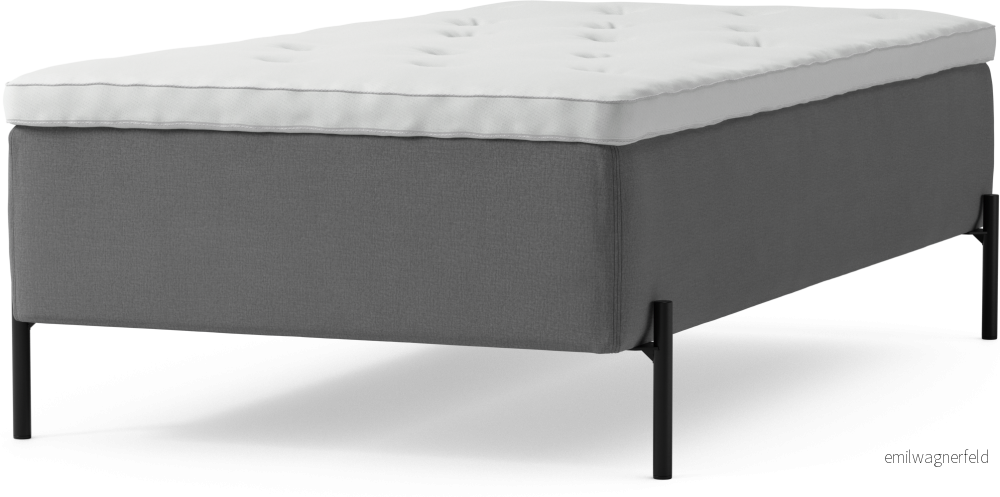 Delux Dream Ramsäng, enkelsäng med bäddmadrass och sängben mS6jn
