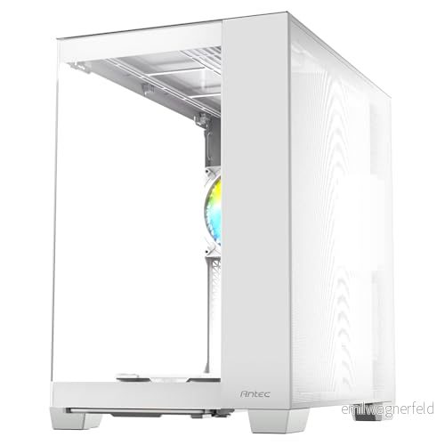 Antec C8 ARGB vit, 2 x TQR fläkt på 160 mm och 1 140 PWM fläkt, dubbelkammarlayout, typ C, 360 radiatorfäste, TG front sidopanel utan 761345100281