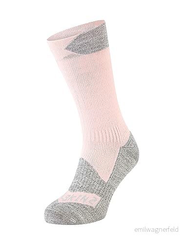 Sealskinz Raynham Vattentät Hög Strumpa För Alla Väder, Rosa/Gråmelange, L 5055754437706