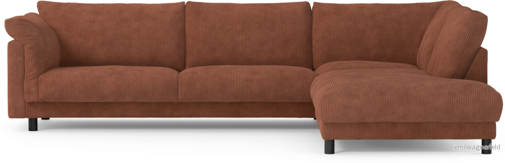 Cherrie 3-sits soffa med divan höger, fast klädsel DNlck Cherrie 3-sits soffa med divan höger, fast klädsel DNlck