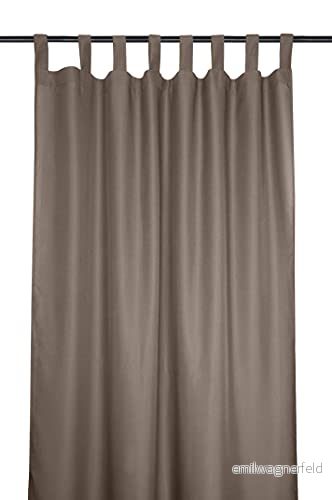 LOVELY CASA gardin Nelson modell taupe 135 x 260 cm 100% polyester 3665269055146
