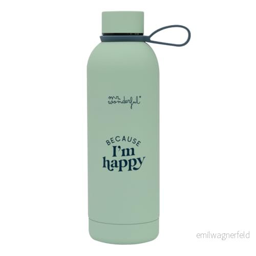 Mr. Wonderful Bouteille thermique 550 ml Because I'm happy 8445641046000