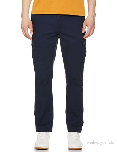 Amazon Essentials Men's Stretchiga cargobyxor med rak passform (finns i Big & Tall), Marinblå, 38W / 30L 191770918364