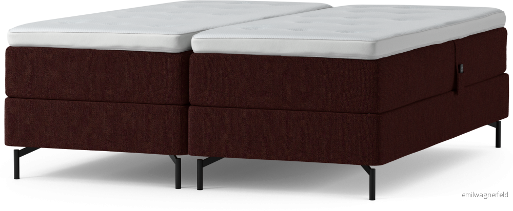 Delux Dream Ställbar säng, dubbelsäng med bäddmadrass och sängben 4Br4t