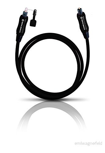 Oehlbach Opto Star Black 800 Hög kvalitet och flexibel optisk digital kabel med 3,5 mm LWL kontakt adapter 8 m svart 4003635661093