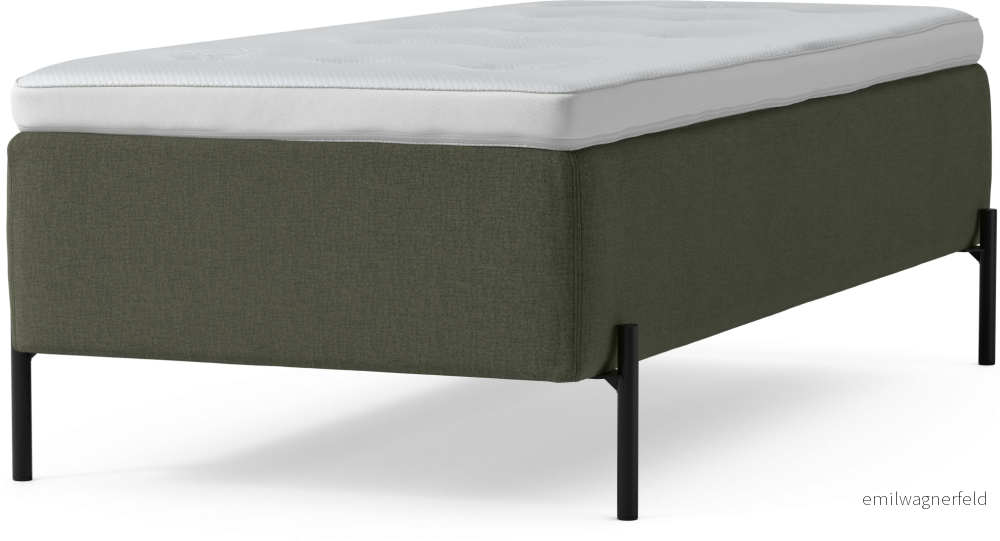 Delux Dream Ramsäng, enkelsäng med bäddmadrass och sängben Z74ce