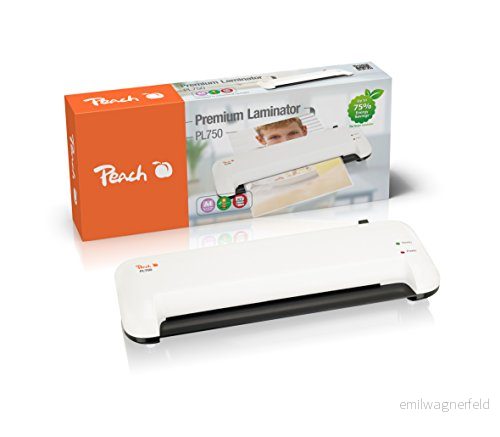 Peach PL750 lamineringsmaskin, vit, A4 7640460544282