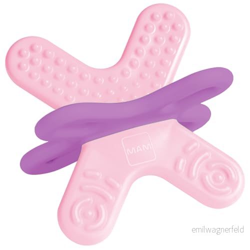 Mam C124 bitring Bite & Relax, 2 sterilisator, rosa 9001616716362