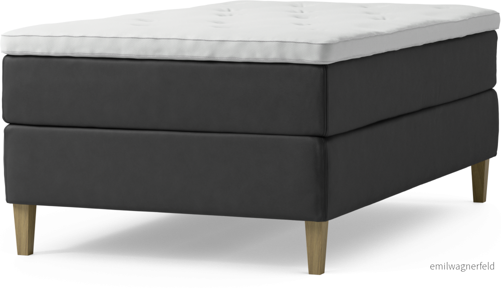 Delux Dream Kontinentalsäng, enkelsäng 120 cm med bäddmadrass och sängben gVFbR