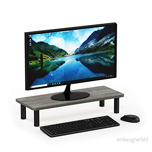 Furinno Turn N Tube Monitor Riser Stand, fransk ek/svart 810006771466