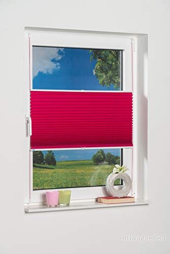 K home Klemmfix plisségardin, palma fuchsia, 70 x 210 cm ++++ mörkläggning++ 4260130363765
