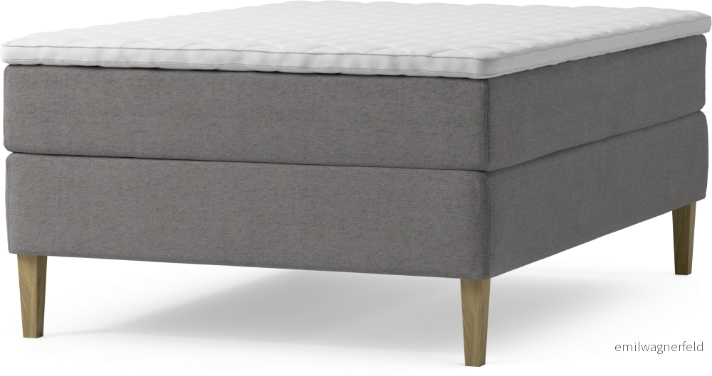Delux Dream Kontinentalsäng, enkelsäng 140 cm med bäddmadrass och sängben gqHCZ