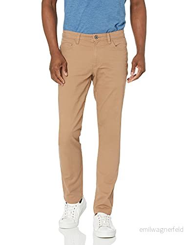 Amazon Essentials herr Skinny Fit 5 fickors komfort stretch chinos byxa (tidigare Goodthreads), ljus kaki brun, 35 B x 30 L 193548067069