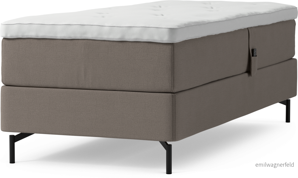 Delux Dream Ställbar säng, enkelsäng med bäddmadrass och sängben zmx6j