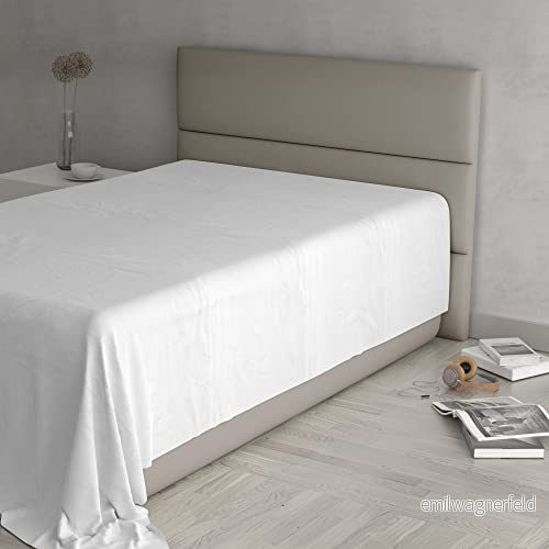 MAX COLOR överlakan 100% bomull, enfärgad, vit, halv kvadrat 180 x 300 cm 8058575158840