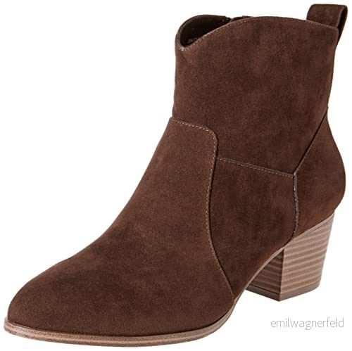 Amazon Essentials dam västerländska stövlar med staplad klack, mörk toffee brun, 35,5 EU 196433588748
