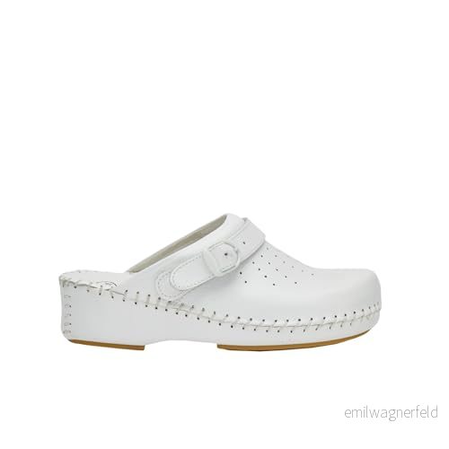 Scholl Clog B/S Adapt, Medicinska Sanitära Träskor Kvinnor, Vit, 42 EU 5038483278901