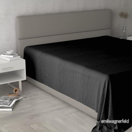 Lakan över "Max Color" 100% Bomull, Svart, Dubbelrum Max 8058575131799