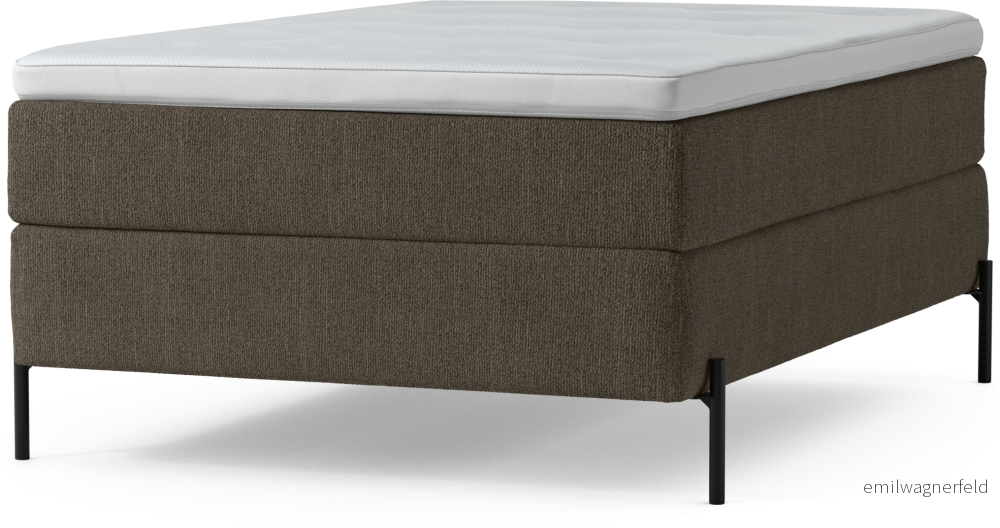 Delux Dream Kontinentalsäng, enkelsäng 140 cm med bäddmadrass och sängben 7D24d