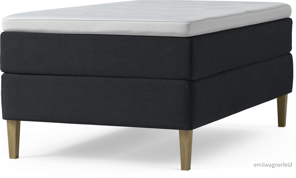 Delux Dream Kontinentalsäng, enkelsäng 120 cm med bäddmadrass och sängben r8v3e