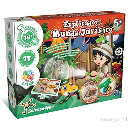 Science4you Explorador Jurasico Para Niños Juego Paleontologia Conon 14+ Experimentos Niños: Grävningssats, dinosauriepussel, Huevos Dinos y más, Juegos Educativos 4 5 6 7+ Años 5600983624962