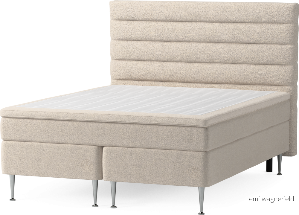 Asperö Comfort Kontinentalsäng, dubbelsäng med bäddmadrass Comfort och sängben up3qd