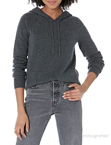 Amazon Essentials damtröja med mjuk beröring huva, mörkgrå ljung, medium 196433792954