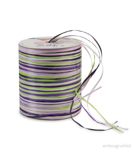Prasent 50 m Rayon Raffia meter spool Purple green 4009236046697
