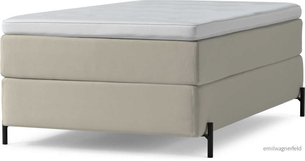 Delux Dream Kontinentalsäng, enkelsäng 120 cm med bäddmadrass och sängben DK5xU