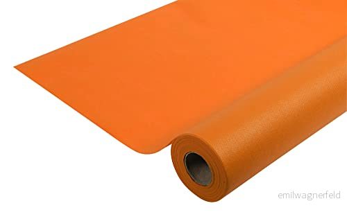 Pronappe Bordsduk R785043I engångsduk av spunbond fleece längd 50 m bredd 1,20 (per rulle) färg orange slitstarkt, vattenavvisande och avtorkbart tyg 3281517850433