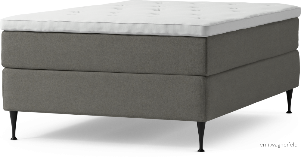 Delux Dream Kontinentalsäng, enkelsäng 140 cm med bäddmadrass och sängben 9Me2H