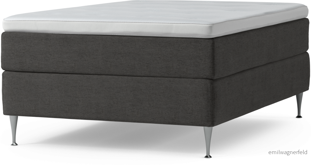 Delux Dream Kontinentalsäng, enkelsäng 140 cm med bäddmadrass och sängben 3CtrF