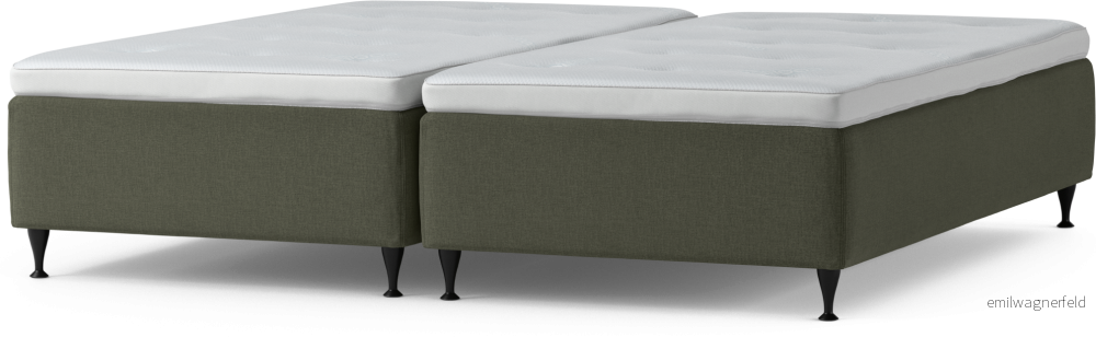 Delux Dream Ramsäng, dubbelsäng med bäddmadrass och sängben 9DuXG
