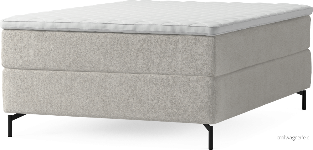 Delux Dream Kontinentalsäng, enkelsäng 140 cm med bäddmadrass och sängben a3Or1