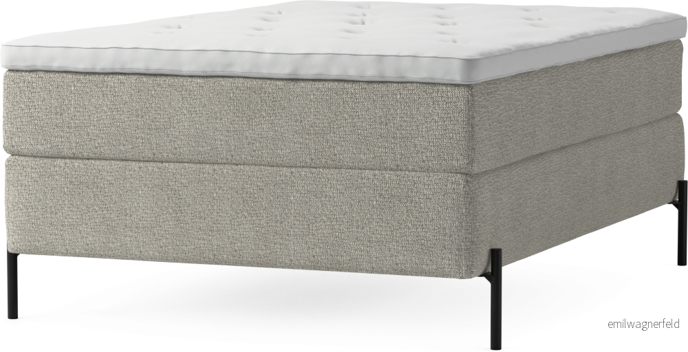 Delux Dream Kontinentalsäng, enkelsäng 140 cm med bäddmadrass och sängben NCzGu
