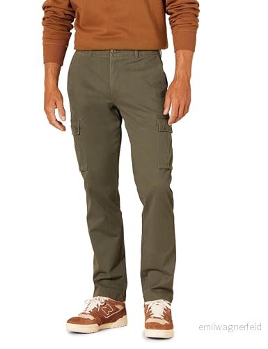 Amazon Essentials Men's Stretchiga cargobyxor med smal passform (finns i Big & Tall), Olivgrön, 40W / 30L 191770910719
